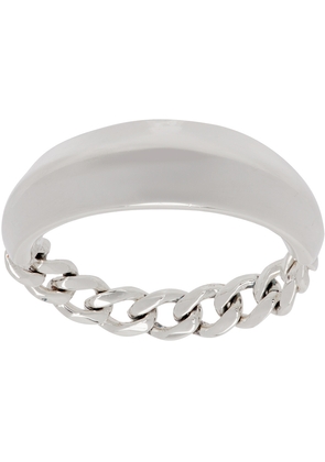 Bottega Veneta Silver Chain Detail Ring