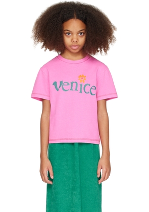 ERL Kids Pink 'Venice' T-Shirt