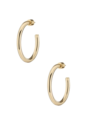 Jennifer Fisher Walk Huggie Earrings in Yellow Gold - Metallic Gold. Size all.
