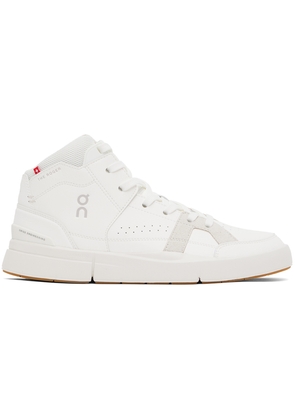 On White 'THE ROGER' Clubhouse Mid Sneakers