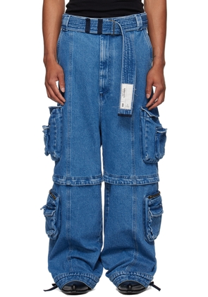 LU'U DAN Blue Zip-Off Jeans