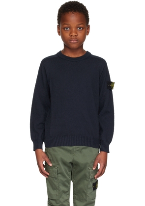 Stone Island Junior Kids Navy Patch Sweater