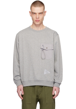 and wander Gray Gramicci Edition Sweatshirt