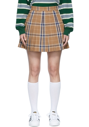 BAPE Brown Polyester Mini Skirt