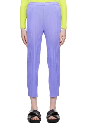PLEATS PLEASE ISSEY MIYAKE Blue New Colorful Basics 3 Trousers