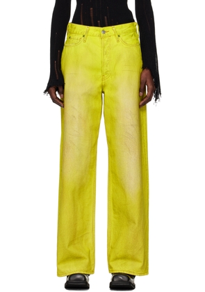 Acne Studios Yellow 1981F Loose Fit Jeans
