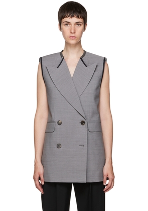 Alexander McQueen Gray Wool Vest