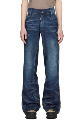 Charlie Constantinou Indigo Simplified Zip Jeans