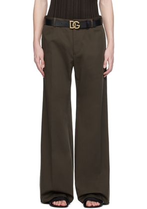 Dolce & Gabbana Brown Tailored Trousers