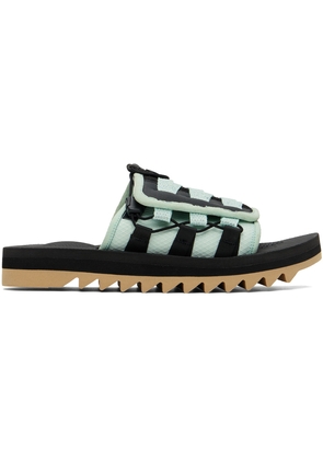 SUICOKE Black & Green DAO-2ab2 Sandals