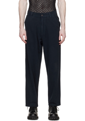 Adsum Navy Pigment-Dyed Trousers
