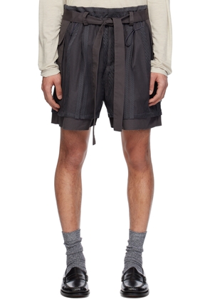 F/CE.® Gray Layered Shorts