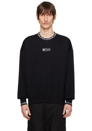 Dolce & Gabbana Black Crewneck Sweater