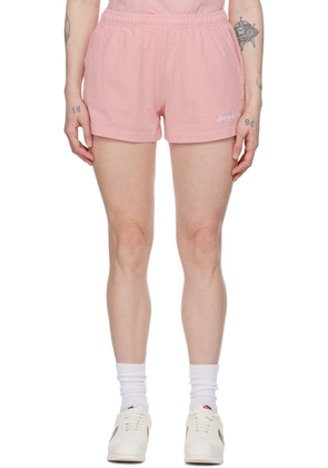 Sporty & Rich Pink Syracuse Disco Shorts