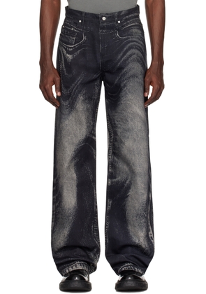 CAMPERLAB Black Trompe-L'ail Jeans