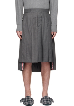 Thom Browne Gray Super 120s Pleated Skirt