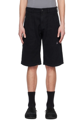 ROA Black Durable Shorts