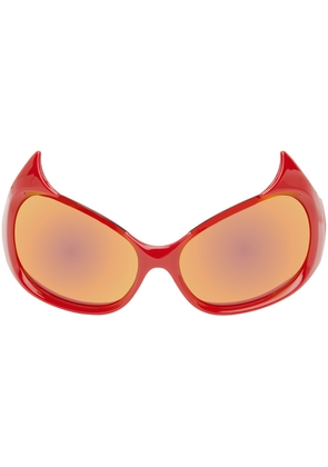 Balenciaga Red Gotham Cat Sunglasses