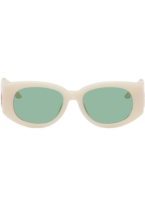 Casablanca Off-White 'The Memphis' Sunglasses