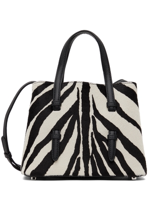 ALAÏA Black & White Mina 20 Shoulder Bag