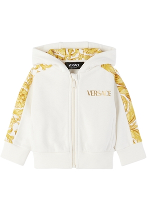 Versace Baby Off-White Barocco Hoodie