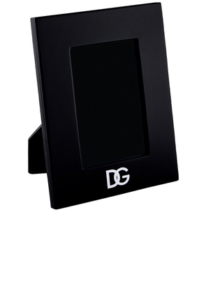 Dolce & Gabbana Casa Dg Logo Picture Frame in Black - Black. Size all.