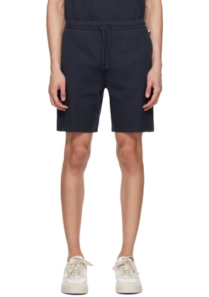 BOSS Navy Embroidered Shorts