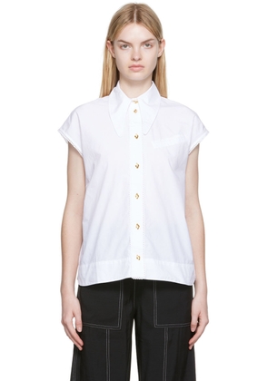 GANNI White Organic Cotton Shirt