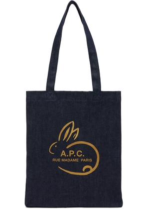 A.P.C. Navy Lunar New Year 2023 Lou Tote