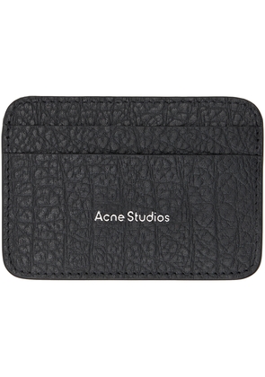 Acne Studios Black Leather Card Holder