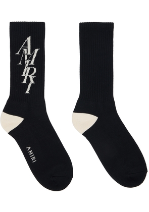 AMIRI Black Stack Socks