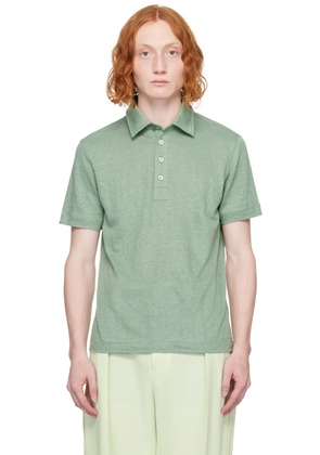 ZEGNA Green Spread Collar Polo