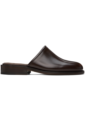 LEMAIRE Brown Square Mules