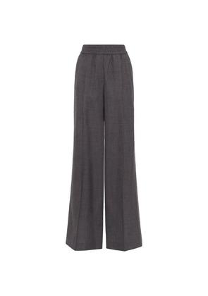 Brunello Cucinelli Virgin Wool Elasticated Waistband Tailored Trousers