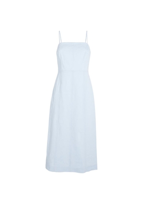 Theory Linen-Blend Midi Dress