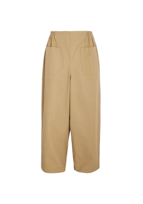 Hed Mayner Cotton Wide-Leg Trousers
