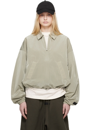 Fear of God ESSENTIALS Yellow Shell Bomber Jacket