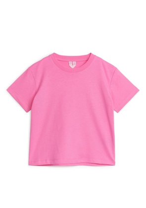 Crew-Neck T-Shirt - Pink