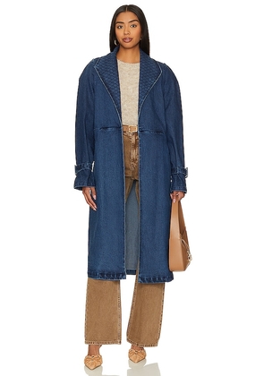 Cleobella Cara Trench in Blue. Size XL.