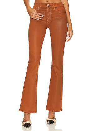 Hudson Jeans Barbara High Rise Baby Flare in Cognac. Size 28, 29, 30, 33, 34.