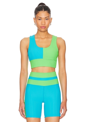 BEACH RIOT Carina Top in Teal. Size M, S, XL, XS.