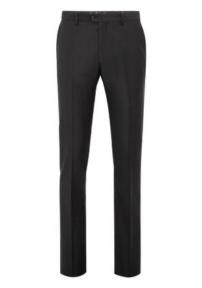 Billionaire slim-cut pressed-crease trousers - Black