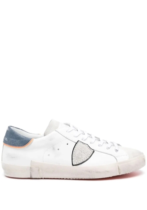 Philippe Model Prsx Low Sneakers - White, Blue And Orange
