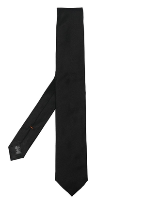 Zegna pointed silk tie - Black