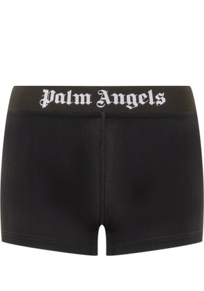Palm Angels Logo-Printed High-Waist Sport Shorts