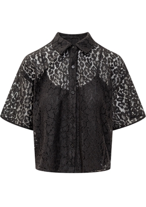 Michael Michael Kors Lace Crop Down Shirt