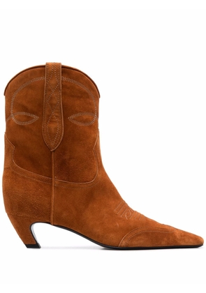 KHAITE The Dallas ankle boots - Brown