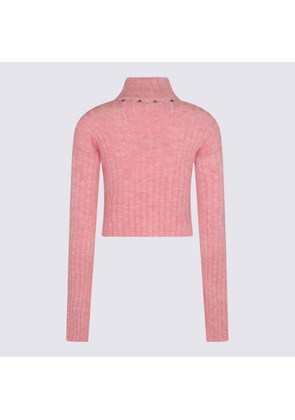 Alessandra Rich Pink Wool Blend Jumper