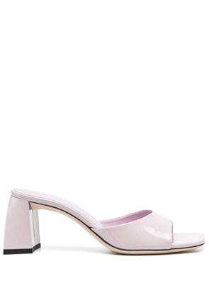 Romy Pink Mules In Patent Leather Woman By Far