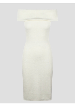 Bottega Veneta Textured Nylon Off-The- Shoulder Dress